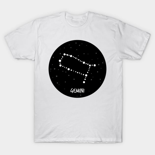 Gemini Constellation T-Shirt by krimons